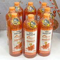 Gel douche exfoliant au collagène et à la rose, nettoyant éclaircissant, gel douche en gros en stock, gel douche à la vitamine E