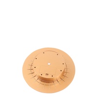 Support de présentation rotatif électrique doré de 25 cm avec miroir pour tête de mannequin, plateau tournant pour salon de coiffure