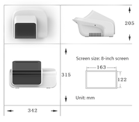 Service OEM ABS à faible MOQ pour boîtier de détecteur cutané personnalisable, boîtier de protection de table pour usage médical/esthétique
