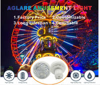 Ampoule LED Pixel RGB Automatique E14 pour Manèges, Lumières LED Imperméables pour Roues de Ferris, Carrousels, Manèges, Lumières Ponctuelles LED