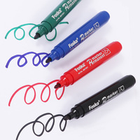 Stylos permanents Foska sans saignement bleu rouge vert noir 4mm pointe fine et pointe biseautée stylo marqueur de peinture avec encre longue durée