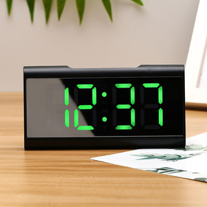 Réveil matinal, horloge LED nocturne, lumière de réveil, horloge numérique de table, réveils pour enfants, chambre de fille, maison, station météo - Product Image 3