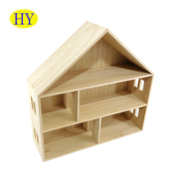 Meubles miniatures inachevé maison de poupée en bois, Kit personnalisé naturel personnalisé Logo unisexe maison de poupée en bois HY meubles ensemble de jouets