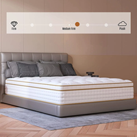 COSTFULL 10 Zoll Langlebige Umweltfreundliche Atmungsaktive Kühlgel-Memoryschaum Taschenfederkern Hybrid-Matratze 10 Jahre Garantie Schlafzimmer Hotel