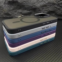 Texture de peau mat clair PC Mag étui pour Redmi 13 Poco M6 4g RM 14C 14R 13C Note 13 Pro 5G couverture de téléphone portable magnétique transparente