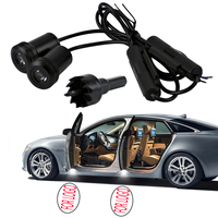 Lámpara Led de bienvenida de sombra fantasma para coche, proyector de logotipo láser de 12v, luz de bienvenida con enchufe y reproducción