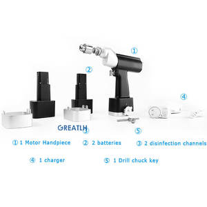 Perceuse orthopédique à double canule Machine de découpe d'os Scie orthopédique Instruments chirurgicaux orthopédiques Perceuse d'os - Product Image 2