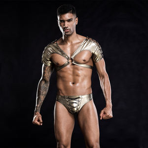 Gay – Lingerie exotique pour <span class=keywords><strong>homme</strong></span>, harnais en Nylon, Costumes érotiques Sexy, sous-vêtements tissés à taille basse - Product Image 4
