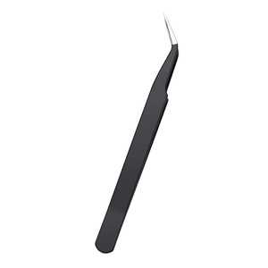 125mm eyelash tweezers, stainless steel tweezers, curved tip, DIY <b>nail</b> art tools, false eyelash curler, eyelash <b>extension</b> - Product Image 5