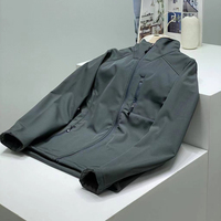 Stock Hommes Hiver Veste Softshell Imperméable Membrane Respirante 3 Couches Polaire Collé Coupe-Vent Extérieur Manteau d'Automne Veste