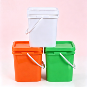 Seau carré en plastique PP <span class=keywords><strong>de</strong></span> 20 litres à <span class=keywords><strong>prix</strong></span> <span class=keywords><strong>de</strong></span> gros, pour matériaux secs industriels, conteneur chimique - Product Image 5