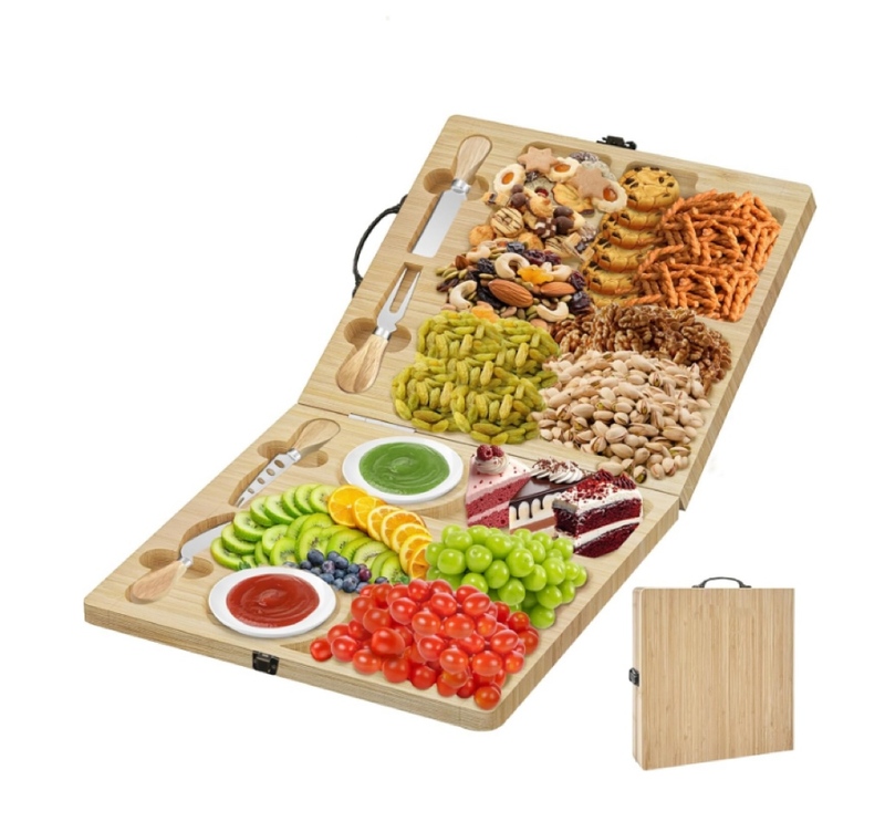 SINCERE Large Bamboo Cheese Board Gift