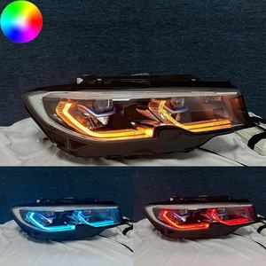 Accessoires J ONE pour voitures, DRL RGB, contrôle <span class=keywords><strong>de</strong></span> <span class=keywords><strong>la</strong></span> couleur par téléphone, phare pour BMW Série 3 G20 G21 <span class=keywords><strong>2019</strong></span>-2022, phare <span class=keywords><strong>de</strong></span> voiture - Product Image 2