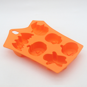 Food Grade Non-stick Cake Decorating Fondant Moulds 6 Cavities Halloween <strong>Pumpkin</strong> Cake <strong>Mold</strong> for Party Baking - Product Image 3
