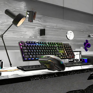 بيع بالجملة منتجات جديدة RGB مصغرة ألعاب لاسلكية كومبو للكمبيوتر والكمبيوتر بإضاءة خلفية ليد للاستخدام المكتبي والكمبيوتر المحمول - Product Image 3