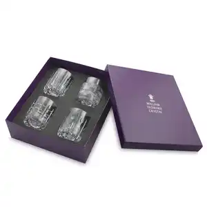 luxury Custom Logo Whiskey Glassware Drinking Glass Set Gift Packaging Box