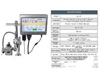 Imprimante laser à jet d'encre UV à deux têtes Machine de codage par lots de date d'expiration Imprimante à jet d'encre portable industrielle TIJ 2.5 en ligne