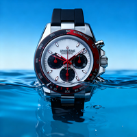 Montre chronographe pour homme en acier inoxydable SPARKTIME, étanche 10 ATM, logo et emballage personnalisés acceptés par l'OEM