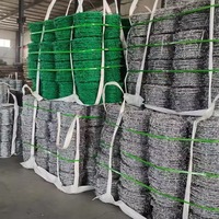 Fil de fer galvanisé à double torsion, rouleau de grillage barbelé pour la protection des fermes et l'isolation des périmètres d'usine, fourni par l'usine