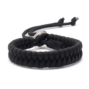 Adjustable Seven-Core Outdoor Survival Paracord Bracelet Wholesale Camping Umbrella Rope for Men Fashion <b>String</b> Bracelets - Product Image 1