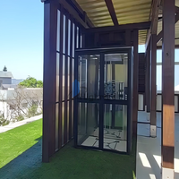 Ascenseur compact pour maison, 2 à 5 étages, sans gaine, prix abordable, intérieur/extérieur, mini-ascenseur pour 2 personnes, pour maison, villa