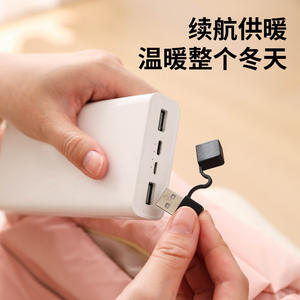 <b>Electric</b> Hand Warmer Rechargeable USB Heating <b>Pad</b> For Women Winter Warmth 3-Tier Temperature Control Pink White Green - Product Image 2