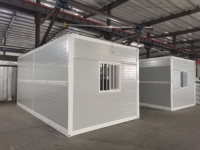 Maison conteneur pliable, préfabriquée à assemblage rapide, unité de logement modulaire mobile pour dortoirs et logements temporaires sur chantier