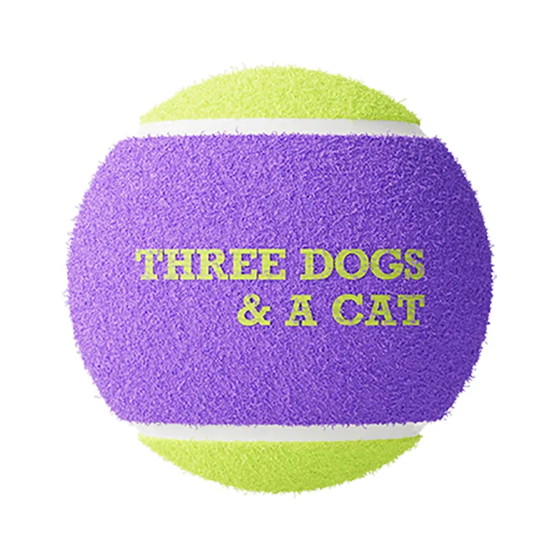 GIGWI Hollow pop tennis ball Bouncing 3pc combination pet dog chew toy ball set
