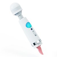 Vibrateur 2-en-1 Hurricane, masseur clitoridien, léchage de langue, 9 modes de vibration, étanche, écran LED intelligent, rechargeable, jouets sexuels