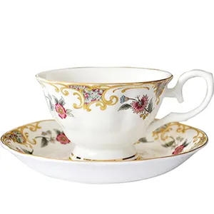 Retro Phnom Penh regali pubblicitari Bone China tazza da caffè piattino tazza da tè e piattino set bone china royal albert