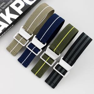 Fabrieksverkoop Nylon Elastische Horlogeband 20Mm Parachute Elastische Horlogeband Heren Hoge Kwaliteit Nylon Horlogeband 20 - Product Image 1