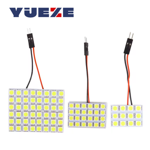T10 C5W 5050 48 24 12SMD LED 12V Car Interior Panel Lights White Dome Light Reading Lamp Universal Car Trunk Roof Dome Bulbs - Product Image 1