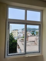 Ventana deslizante horizontal de PVC/fibra de vidrio de plástico de bajo costo para Hotel, apartamento, Villa, aislamiento térmico insonorizado, China
