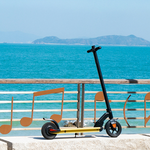 Trottinette électrique à deux roues, 300w, pour adulte, batterie au Lithium, 8 pouces, hybride, couleur jaune, à bas prix, livraison directe - Product Image 6