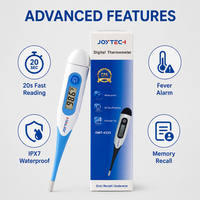 Termometer Digital Ujung Fleksibel, Pembacaan Cepat 10 Detik, Kelas Medis, Alarm Demam Elektronik, Tahan Air, Monitor Tubuh