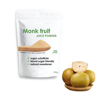 Extrait de fruit du moine de qualité alimentaire supérieure, poudre d'extrait de plantes 5%-50% Mogroside V, édulcorant naturel, extraction liquide-solide