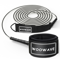 WOOWAVE-Laisse de surf flexible et pivotante pour planche de surf, avec logo personnalisé et couleur