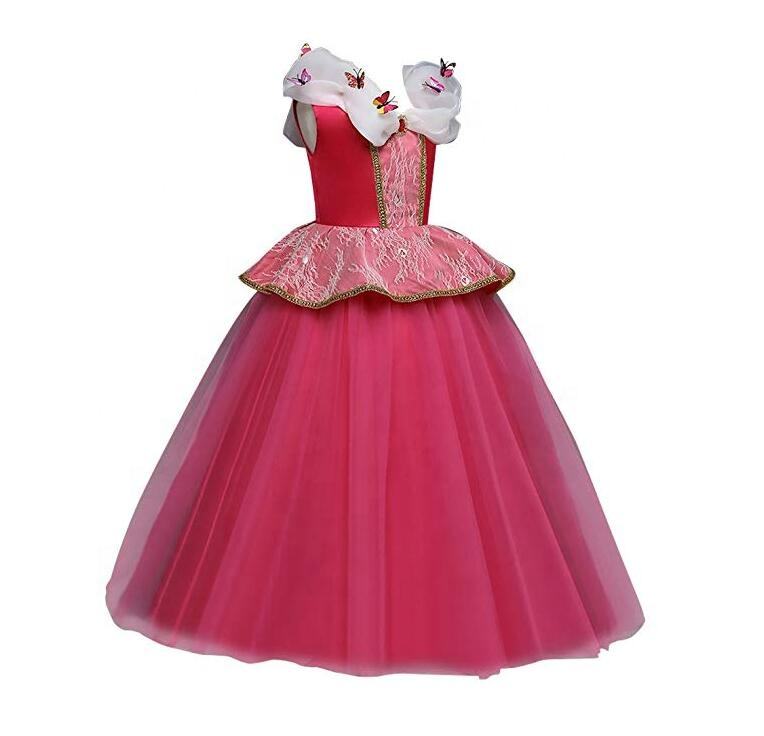 Pretty Girl Aurora Princess Dress Children TV Movie Cosplay Costume