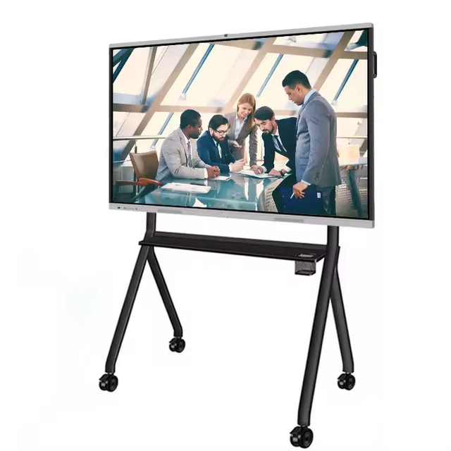 ELON 4K HD Smart Board 20 Points Touch Screen Digital School Teaching Flat Panel Interactive Whiteboard D-LED Backlight 1-Year