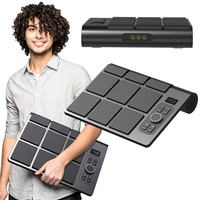 Wholesale Tabletop 9 Pads Velocity Sensing Electronic Drum Set Pad Adult Practice Portable Digital Electronic Drum Kit Pad