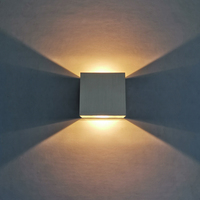 Applique murale LED RGB changeable en aluminium COB 6W avec télécommande infrarouge pour salon, chambre à coucher, couloir