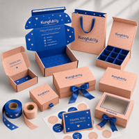 Boîte d'expédition postale en carton ondulé avec logo personnalisé, fermeture auto-adhésive, pour friandises pour chiots et jouets pour chiens