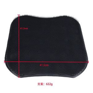 Silicone <b>Back</b> <b>Scrubber</b> Mat Extra Large Thick Massage Pad <b>For</b> Bath <b>Shower</b> Skin Care TPE Material Orange Blue Color - Product Image 3
