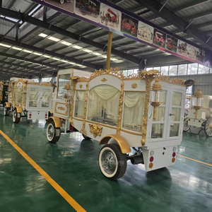 Mejor Precio, Coche Fúnebre Blanco Dorado, Coche Fúnebre Tipo Limusina, Personalizable, en Venta - Product Image 3