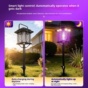 Lampe anti-moustiques <span class=keywords><strong>solaire</strong></span> en gros – Piège <span class=keywords><strong>électrique</strong></span> répulsif pour moustiques, idéal pour la maison, la cour et le jardin - Product Image 3