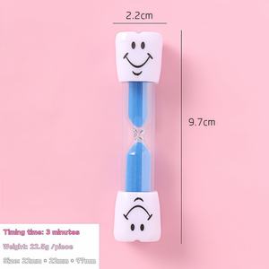 맞춤형 도매 수제 모던 스마일 모양 모래시계 타이머 1/2/3/5분 간격 다양한 색상 패턴 ABS 소재 - Product Image 4