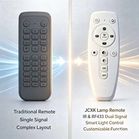 Control Remoto Inalámbrico JCXK de 13 Teclas IR y RF433 para Calefactor con Ventilador, Plástico ABS, OEM, ODM, Suministro de Fábrica Personalizado