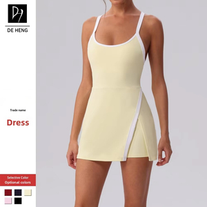 Conjuntos Deportivos Deheng Tops con Logotipo Personalizado, Espalda Descubierta, para Correr, Yoga, Fitness, Casuales, Ajustados, para Mujer - Product Image 1