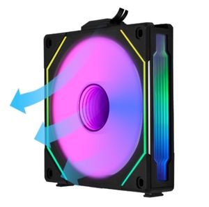 Vente en gros <span class=keywords><strong>Lian</strong></span> <span class=keywords><strong>Li</strong></span> UNI ventilateur SL-INF lame inversée 120mm refroidisseur de refroidissement RGB PC boîtier PWM RGB ventilateur pour PC - Product Image 5