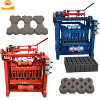 Máquinas de fabricação de tijolos 4-35, máquina automática de tijolos, bloco de concre, máquina de bloqueio